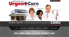 Desktop Screenshot of midatlanticurgentcare.com